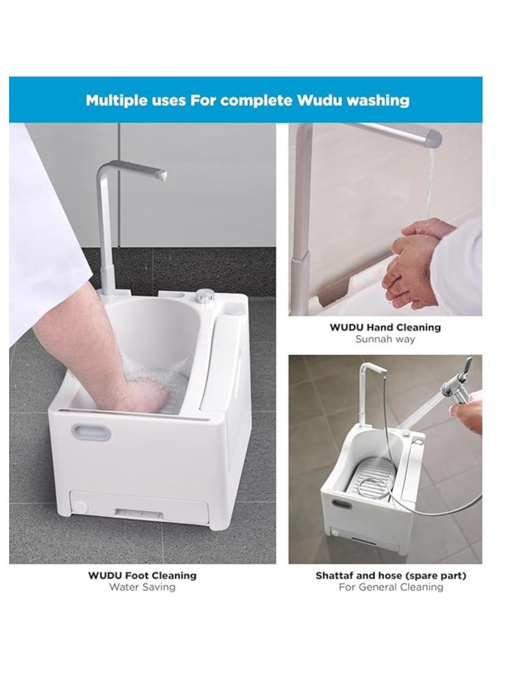 حوض وضوء محمول متعدد الأغراض لغسل اليدين والقدمين، آلة وضوء كهربائية محمولة، مع رشاش شطاف - Image 2