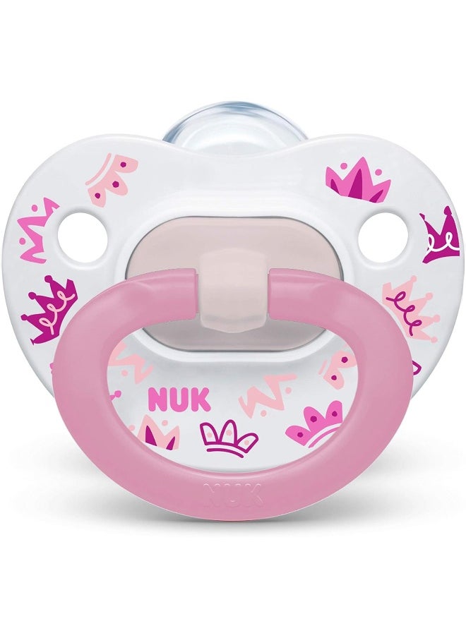 NUK NUK Comfy Orthodontic Pacifiers, Pink Assorted, 18-36 Months, 2 Count  - Image 3
