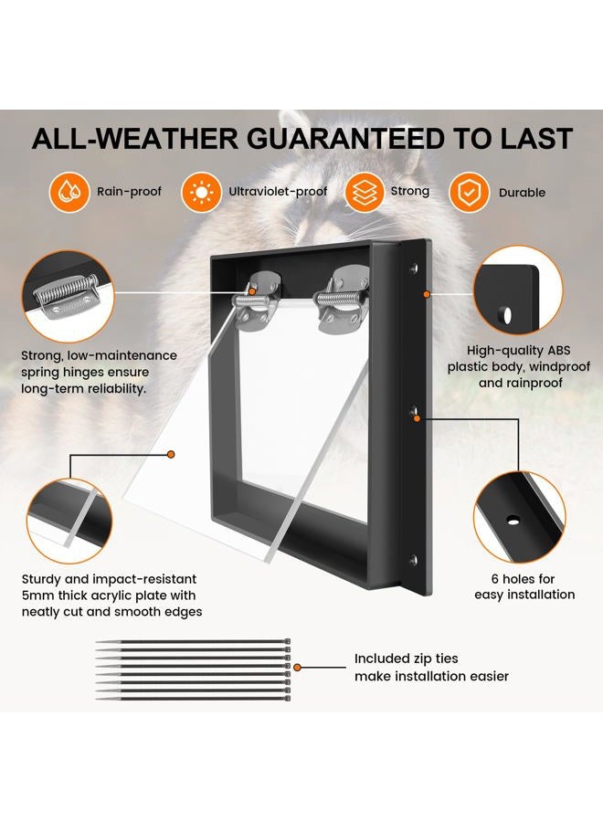 GROWLING Raccoon One Way Door – Large Size, Humane, Contactless Animal Excluder Trap – Raccoon One Way Eviction Door, Easy to Install & Weather-Resistant, Ideal for Squirrels, Skunks, Possums - Image 5