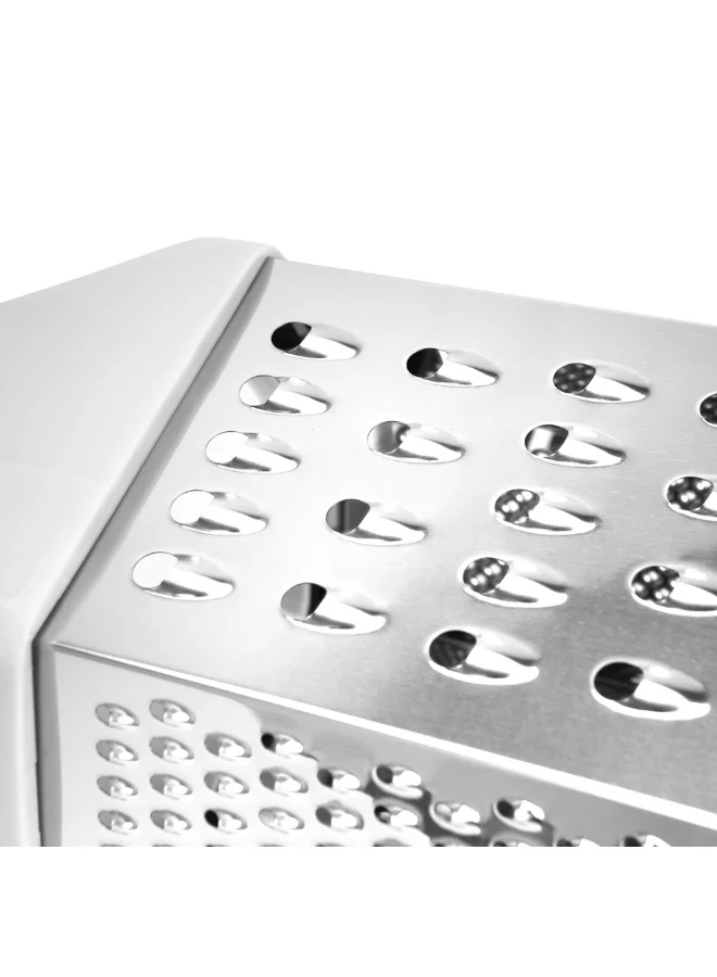Fissman  9-Inch with 6-Sided Stainless Steel Grater 24cm – Multipurpose Kitchen Tool for Cheese, Vegetables, Fruits, and Zest, Durable Sharp Blades for Everyday Food Preparation and Cooking Use  | Best Price UAE