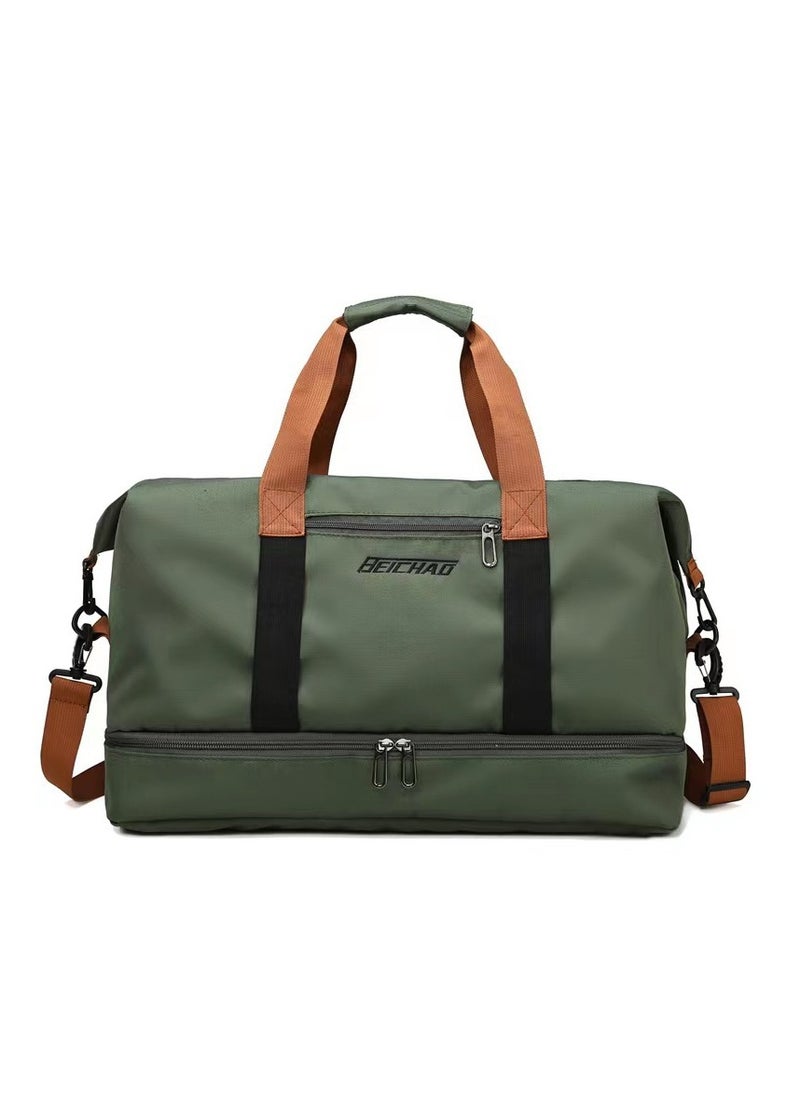 FANDARE Travel Handbag Sports Gym Bag Weekender Carry On Overnight Bags for Women Men Duffle bag Sport Workout Gym Swim Hospital Shoulder Bag with Luggage Sleeve & Shoe Compartment  - Image 1