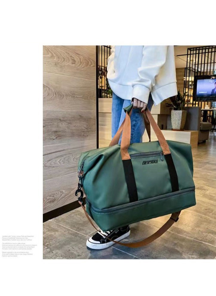 FANDARE Travel Handbag Sports Gym Bag Weekender Carry On Overnight Bags for Women Men Duffle bag Sport Workout Gym Swim Hospital Shoulder Bag with Luggage Sleeve & Shoe Compartment  - Image 2