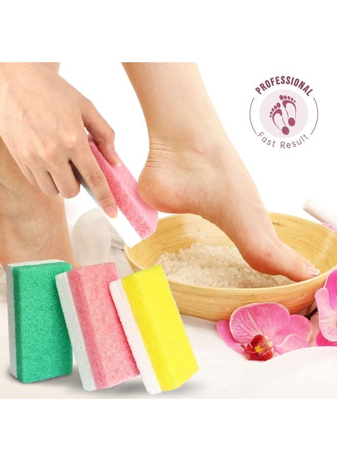 Salvmary Foot Pumice Stone for Feet Dead Skin Callus Remover Scrubber Pedicure Exfoliator Tool 3Pcs  - Image 3