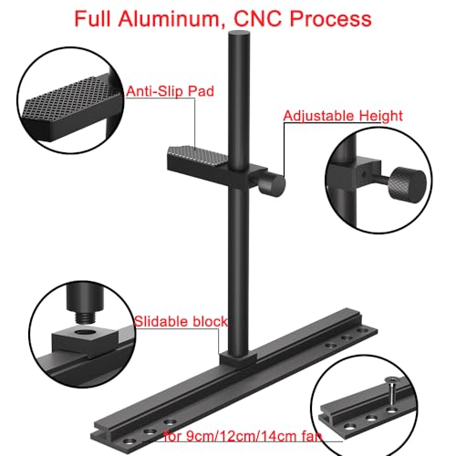 JOYJOM GPU Support Bracket, Graphics Card Support, GPU Bracket Brace, Video Card Sag Holder Bracket, GPU Stand, Adjustable Anti Sag GPU Stand for Fan Aluminum 129mm - Image 4