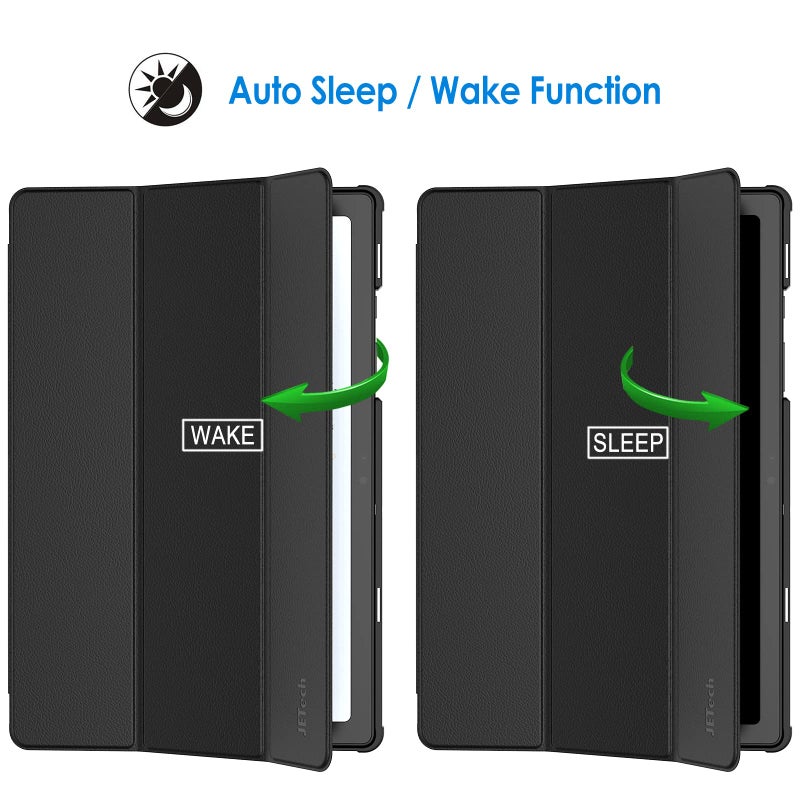 JETech Case for Samsung Galaxy Tab A8 10.5-Inch 2022 (SM-X200/X205/X207), Slim Lightweight Stand Protective Tablet Cover with Auto Wake/Sleep (Black) - Image 4