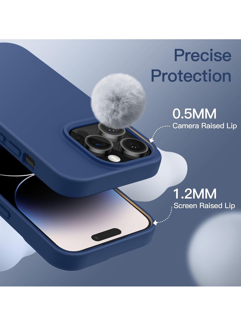 BORTONY iPhone 14 Pro Case 6.1" Compatible with Full Body Protection Silky Soft Liquid Silicone Slim Back Cover - Image 2