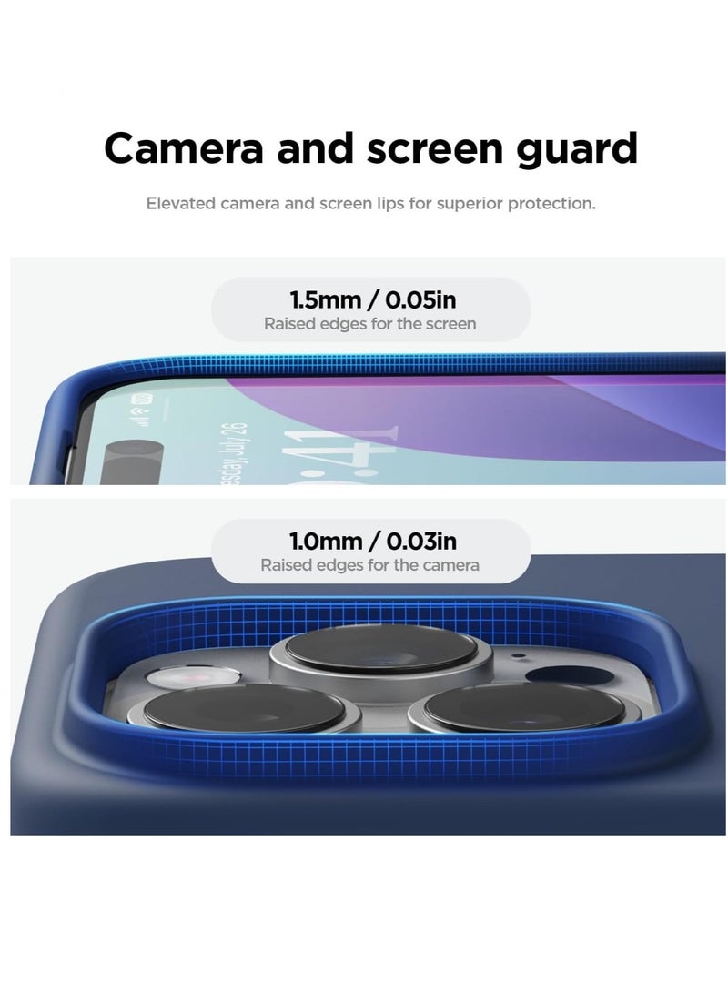 BORTONY iPhone 14 Pro Case 6.1" Compatible with Full Body Protection Silky Soft Liquid Silicone Slim Back Cover - Image 4