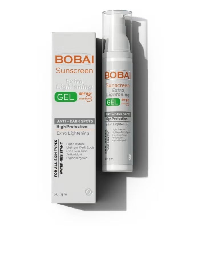 Bobai Sunscreen Extra Lightening Gel SPF 50 (50 gm) – High Protection with Skin Tone Correction - Image 1