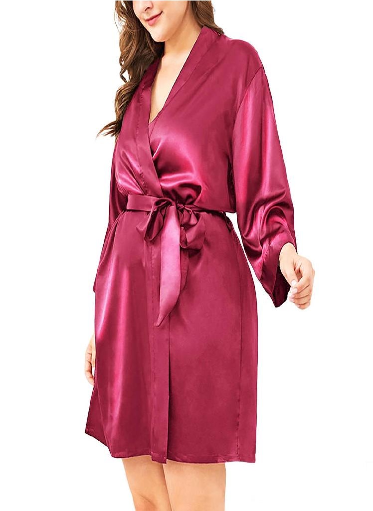Generic - Women's Casual Lingerie Plus Size Home Style Lace-up Nightgown - Image 1