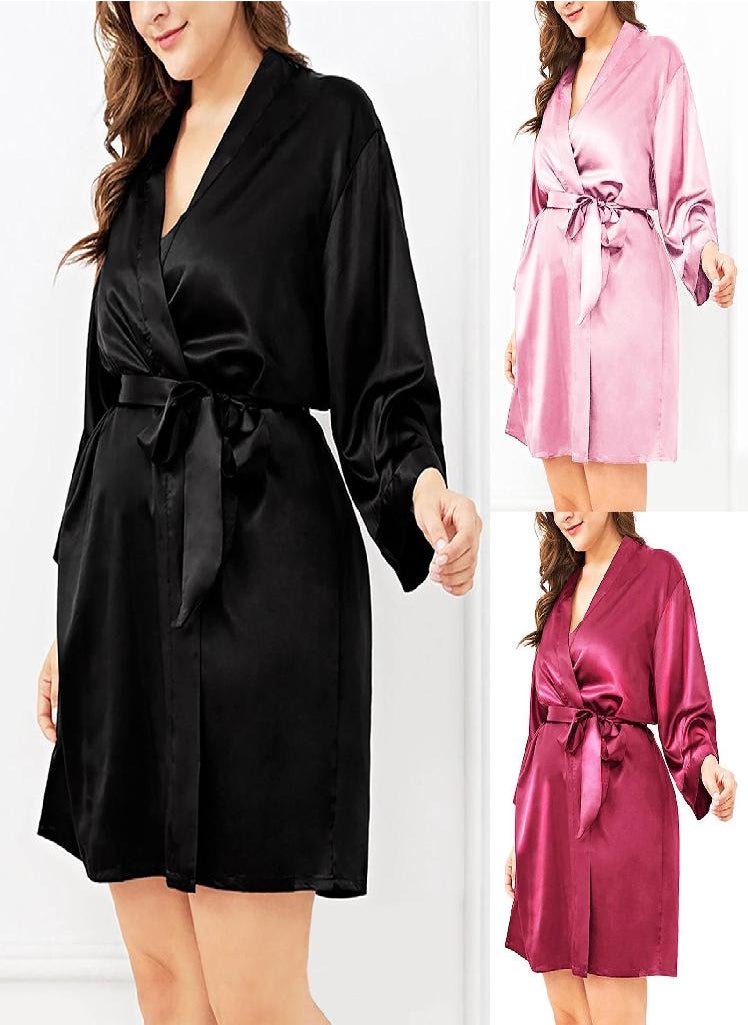 Generic - Women's Casual Lingerie Plus Size Home Style Lace-up Nightgown - Image 1