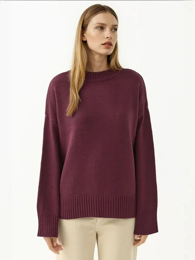 HICCUP Crew Neck Cozy Sweater