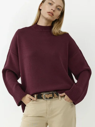 HICCUP Crew Neck Cozy Sweater