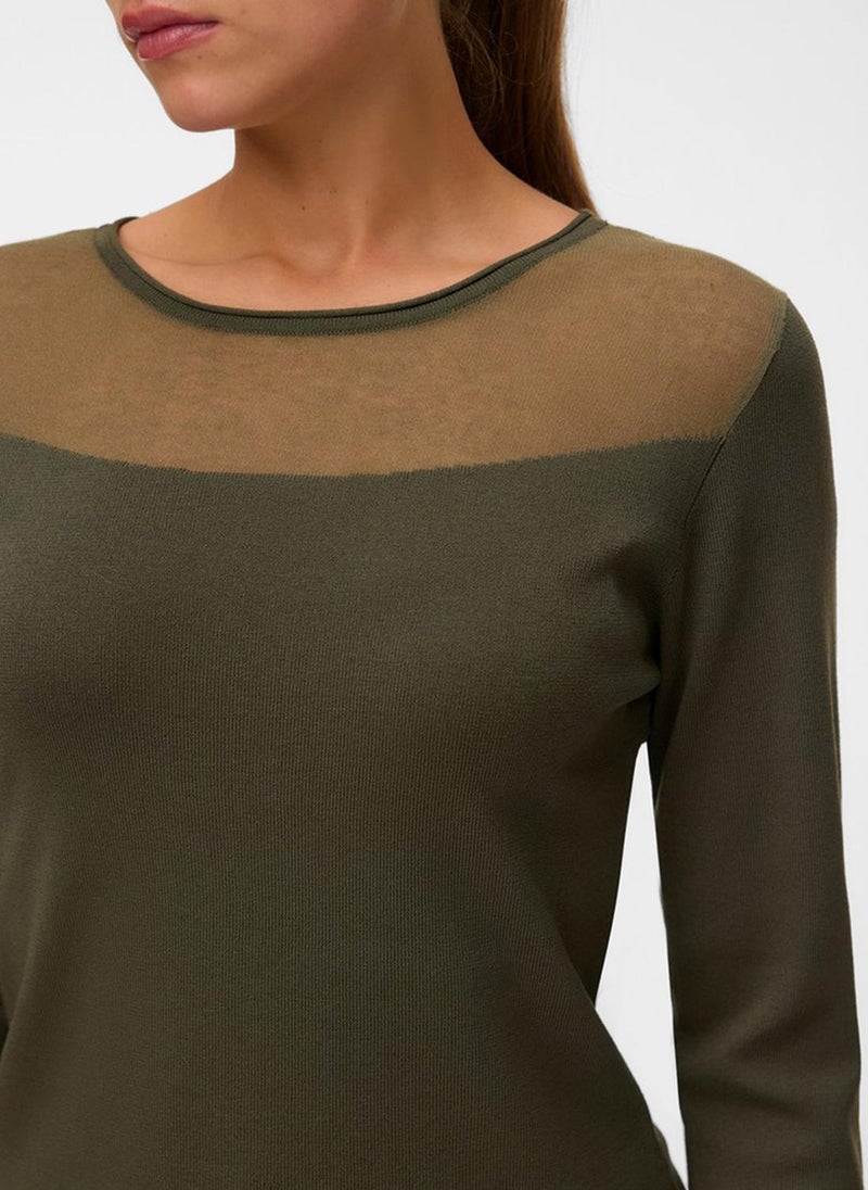 VERO MODA VMCRICKET Long Sleeve O-Neck Type Pullover - Image 4