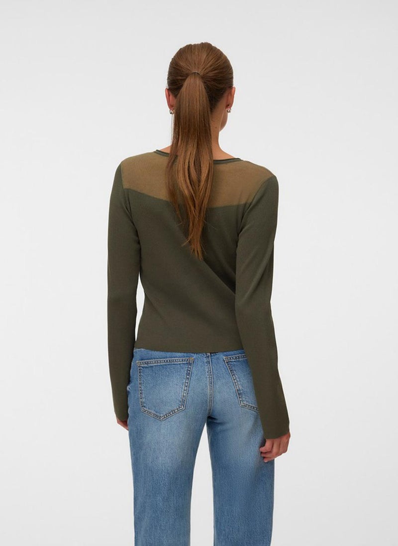 VERO MODA VMCRICKET Long Sleeve O-Neck Type Pullover - Image 3