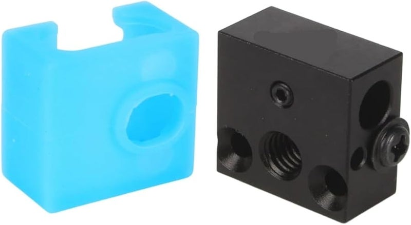 مجموعة السيليكون الزرقاء السوداء MK8 متوافقة مع كتلة التسخين MK7 MK8 هوت إند إكسترودر أجزاء طابعة ثلاثية الأبعاد - Image 1