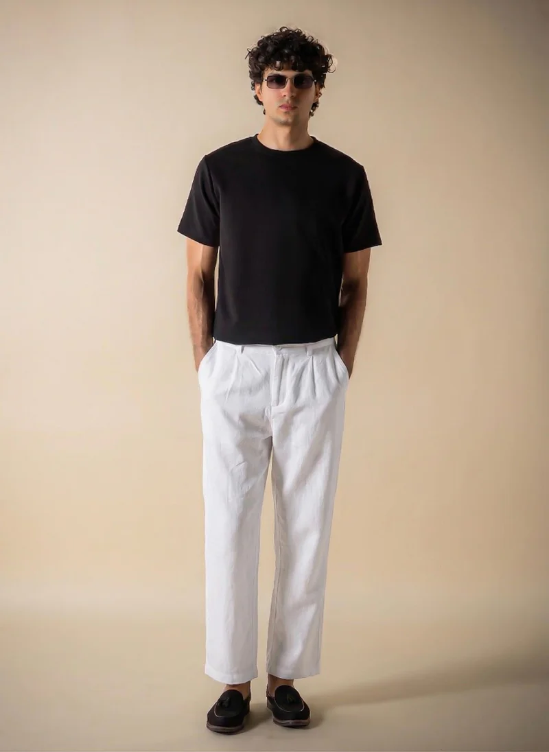 شايبس SOFT PLEATED COTTON TROUSERS