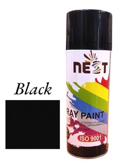 Nest "NEST BLACK Spray Paint - 400ml, Multipurpose, Fast Drying, High Gloss Finish 