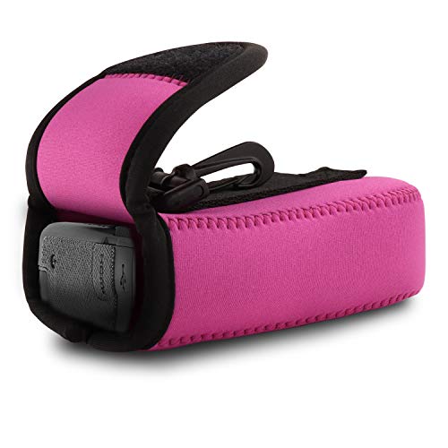MegaGear ''Ultra Light'' Neoprene Camera Case Bag with Carabiner for Canon PowerShot G9 X Mark II, G9 X Digital Camera (HotPink) - Image 2