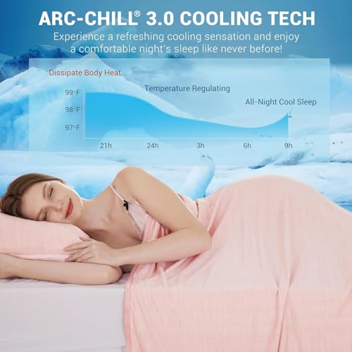 Elegear Revolutionary AC Cooling Blanket, Absorbs Heat to Keep Body Cool for Night Sweats, Double Sided Arc-Chill3.0 Cooling Fiber Q-Max>0.5, Lightweight Summer Cold Blankets - Image 2