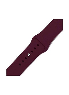 Generic Apple Watch Band 46mm/45mm/44mm/49mm Strap for Apple Watch All Series Wine red  - Image 3