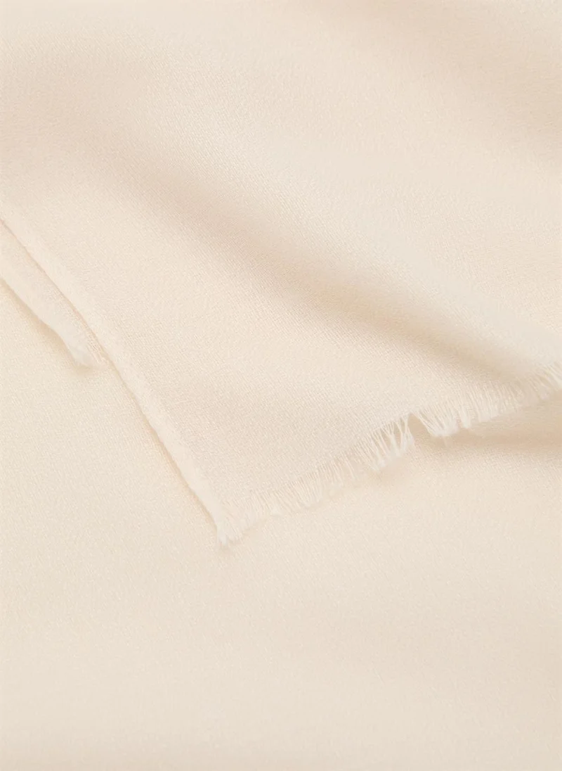 مانجو Plain Shawl With Frayed Ends