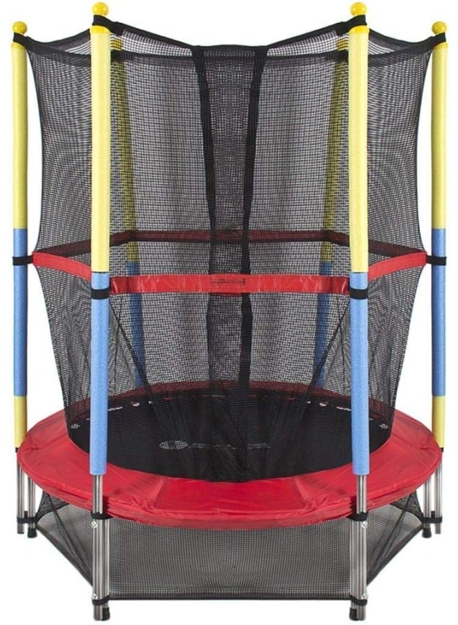 Rainbow Toys - 4Ft Trampoline for kids, Kids Trampoline Fitness Exercise Equipment Outdoor Garden Jump Bed Trampoline With Safety Enclosure - Image 3