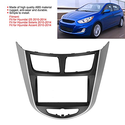 AMONIDA Double Din Car Stereo Radio,2Din Center Control DVD Fascia Navigation Panel Frame Fit for Hyundai I25 Solaris Accent 2010-2014 (AMONIDA5tvbhz6frw) - Image 5