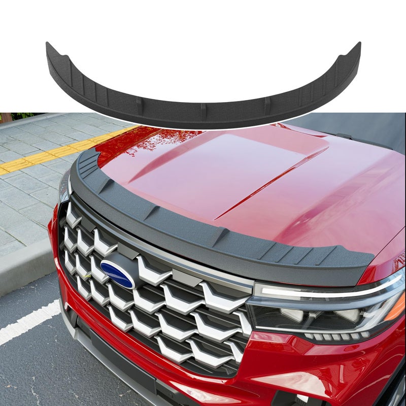 powoq Hood Deflector Compatible with 20202025 Ford Explorer Hood Protector Shield TPE Deflector Replacement for 20202025 Ford Explorer Accessories
