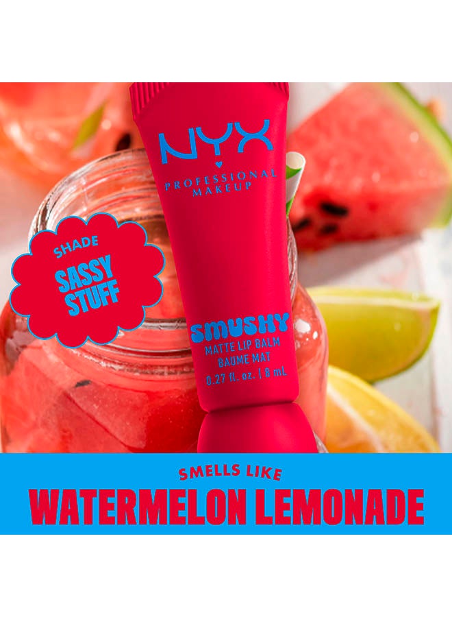 NYX PROFESSIONAL MAKEUP بلسم شفاه مات سمشي، لون ناعم منتشر، لمسة نهائية مات - Image 3