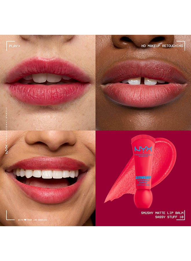 NYX PROFESSIONAL MAKEUP بلسم شفاه مات سمشي، لون ناعم منتشر، لمسة نهائية مات - Image 2