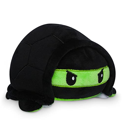TeeTurtle - The Original Reversible Turtle Plushie - Ninja - Cute Sensory Fidget Stuffed Animals That Show Your Mood 4 Inch - Image 1