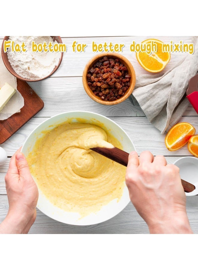 11 Inch Wooden Sourdough Bread Mixing Stir Stick Spurtle Wooden Sourdough Bread Making Tools Paddle Stirring Stick for Kitchen Cooking(Acacia) - Image 4