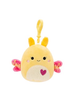 Squishmallows فراشة ميري الصفراء الناعمة بحجم 3.5 بوصة مع مشبك، لعبة عناق رسميًا من كيليتو، لعبة ملونة ناعمة، هدية للأطفال، للبنات والأولاد، لعبة قابلة للغسل، لعبة ملساء لجميع الأعمار  - Image 1