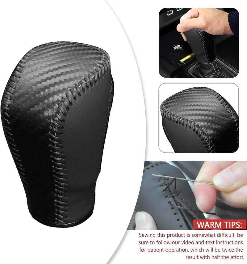 wedfish Carbon Fiber Gear Shift Knob Cover - Image 3