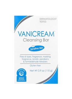 Vanicream Vanicream Cleansing Bar, for Sensitive Skin, Fragrance Free, 3.9 oz (110 g) 