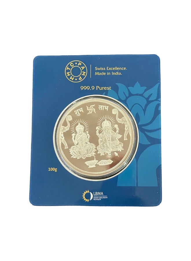 MMTC-PAMP عملة MMTC-PAMP من الفضة الخالصة عيار 999 وزنها 100 غرام - Image 1