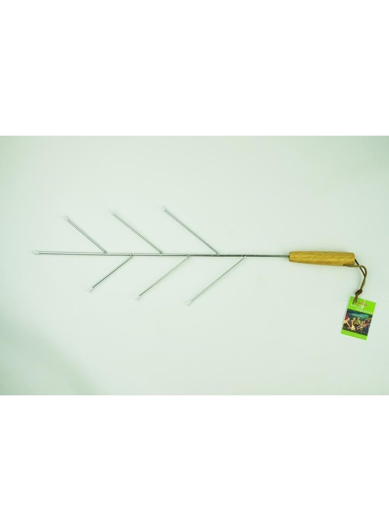 Joyous Branch Skewer with Wooden Handle Silver and Brown 50cm 33065 - Image 1