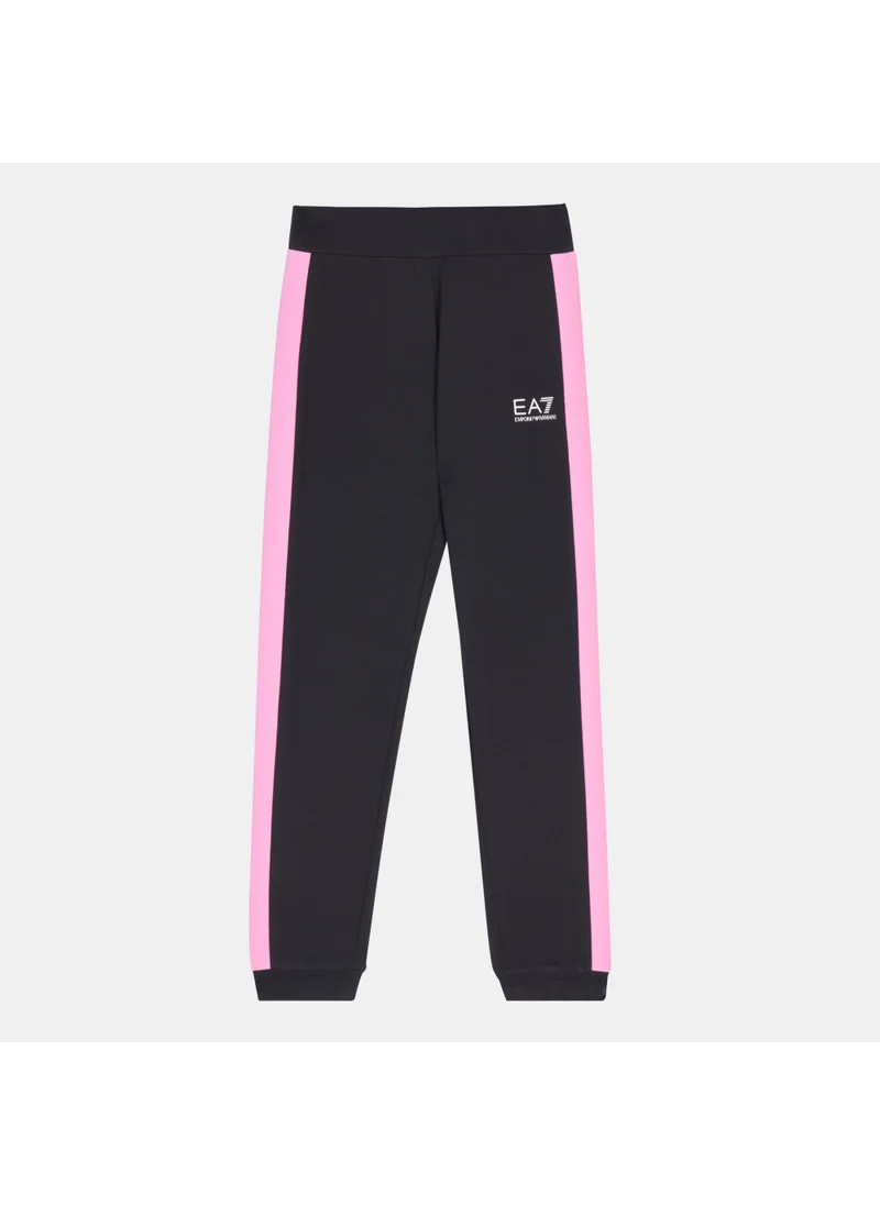 EA7 Emporio Armani Kids' ColourBlock Logo Sweatpants