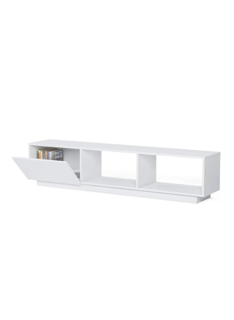 MODERN HOME modern TV Stand with Storage, for TVs up to 80 Inches, Wood, 180 W x 35 D x 50 W Cm, White  - Image 3