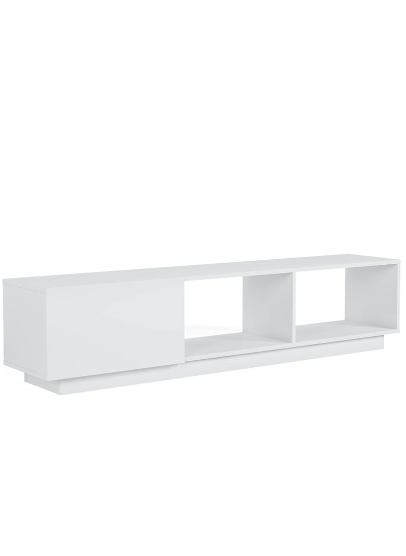 MODERN HOME modern TV Stand with Storage, for TVs up to 80 Inches, Wood, 180 W x 35 D x 50 W Cm, White  - Image 4