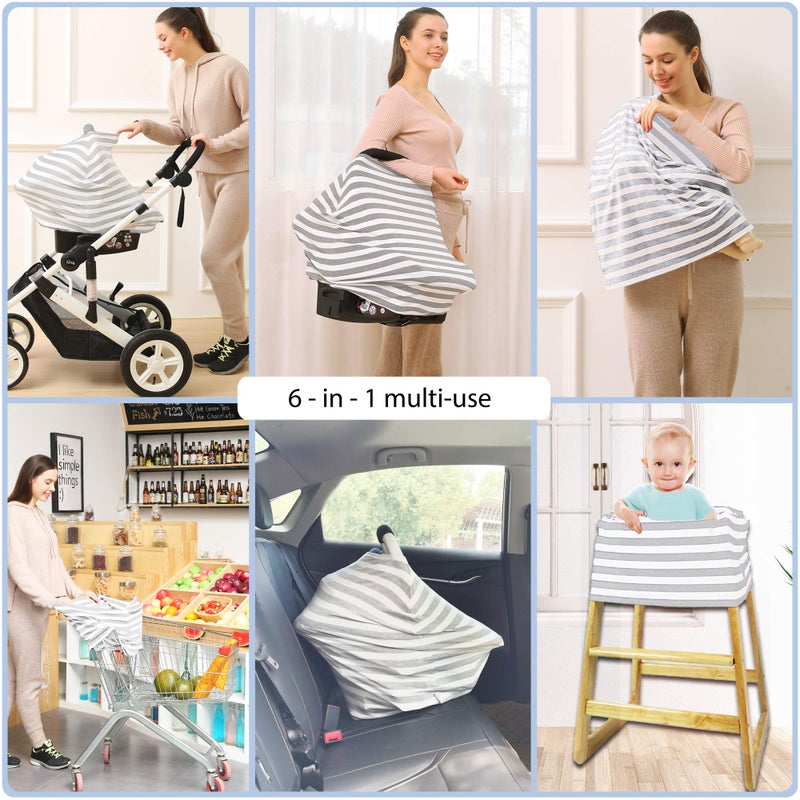 ByeBye Calorie Car Seat Cover for Babies - Multi-use Carseat Canopy Cover, Car Seat Covers, Infant Boys and Girls Shower Gifts - Image 4