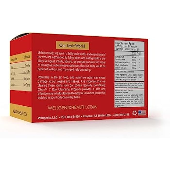 Wellgenix Omni Completely Clean - 7 Day Toxin Cleanse - Complete Body Detoxifying Support Pills - Flush Out Toxins & Waste -42 Capsules - Image 4