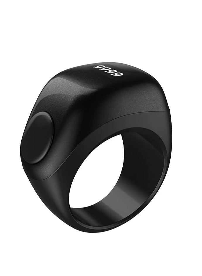 iQIBLA Zikr Flex Smart Ring Tasbih Counting With 3 Compatible Sizes(18mm/ 20mm/ 22mm) | 2-5 Prayer Reminder | 3 Tasbih Reminder | BT Connectivity | Smart Qibla  - Silver - Image 1