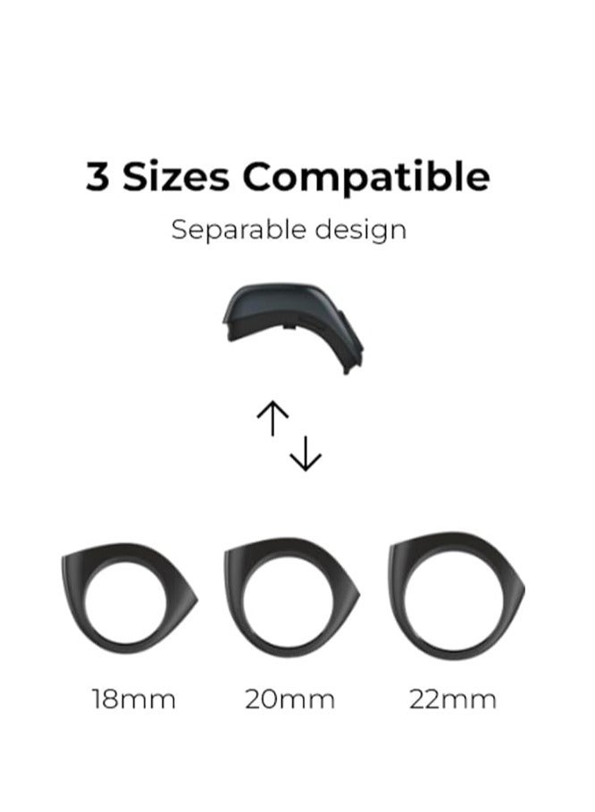 iQIBLA Zikr Flex Smart Ring Tasbih Counting With 3 Compatible Sizes(18mm/ 20mm/ 22mm) | 2-5 Prayer Reminder | 3 Tasbih Reminder | BT Connectivity | Smart Qibla  - Silver - Image 2