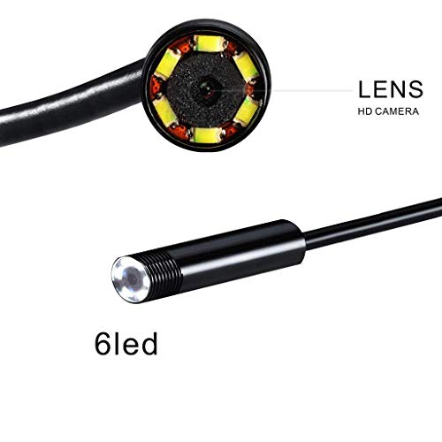 MatLogix 2 m Waterproof Endoscope Mini HD Camera Snake Tube 7 mm Lens USB Inspection LED Borescope for Android Phone PC (Wire Length- 2 Meters, Lens Size- 7mm) - Image 4