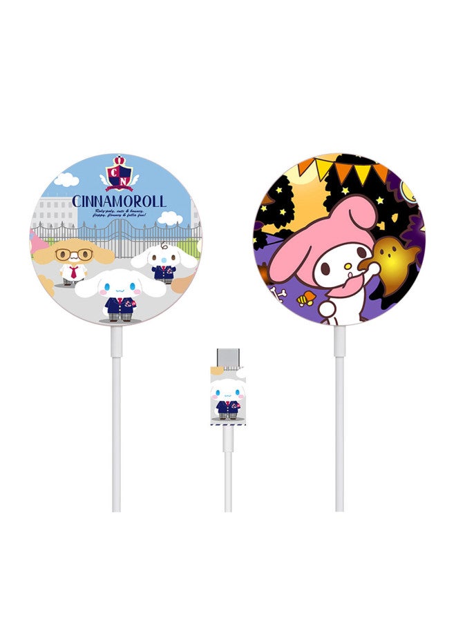 Loquat Applicable To For Apple MagSafe Charger Stickers Cartoon 12 Mobile Phone Magnetic Wireless Charging Scratch-resistant Film-Color:TN-MSF-0029 - Image 5