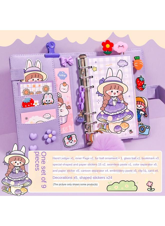 Bluejw Hand Account Book Hand Account Suit Gift Box Cute Girl Notebook Journal For Primary School Students Incentive Products Learning Stationery - Image 1