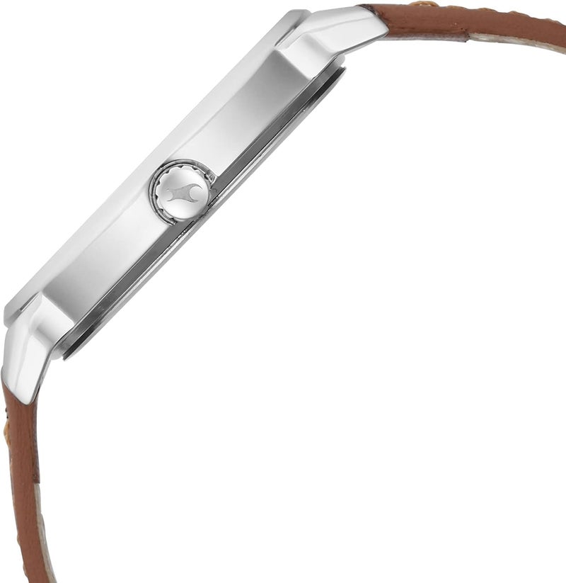 فاستراك ساعة فاستراك أنالوج كاجوال للرجال بمينا أخضر، لون بني - Image 5