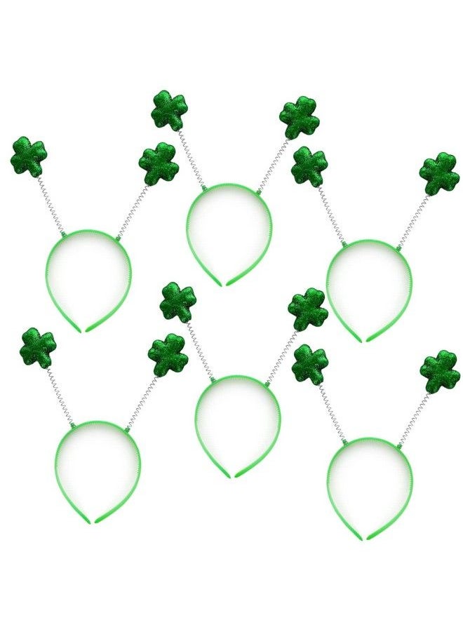 GiftExpress 6Pack St Patrick Day Shamrock Headband Shamrock Head Boppers St Patrick Hair Accessories Party Supplies  - Image 1