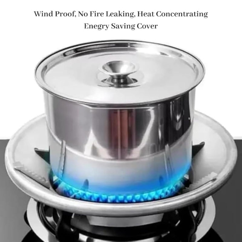 Kayru Gas Saver Burner Stand Gas Chula Burner Gas Saver Stand Jali Ring Fire Windproof Energy Saving Gas Chula Support Stand 4 Legs Supported for Indian Gas 07Mm Metal Pack of 3 - Image 5